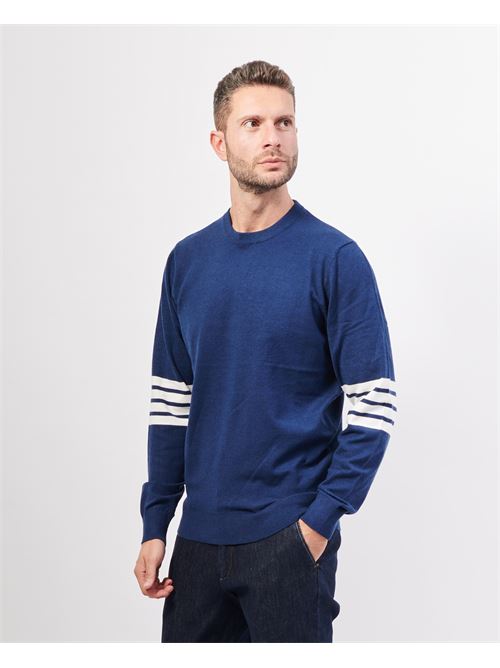 Pull col rond Richmond avec logo RICHMOND X | UMA24101MADRESS BLUE